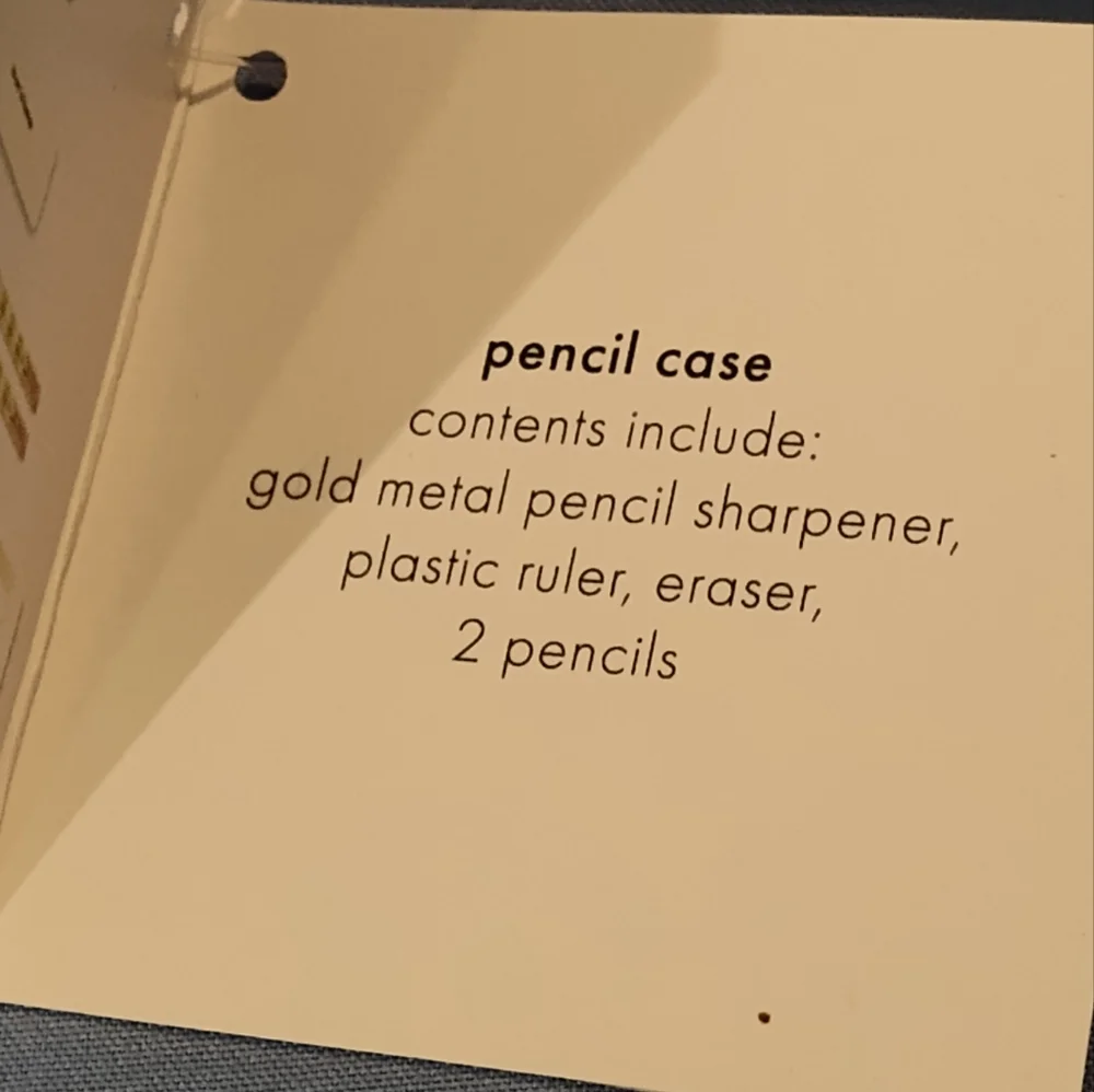 NWT! KATE SPADE Pencil Case With Supplies